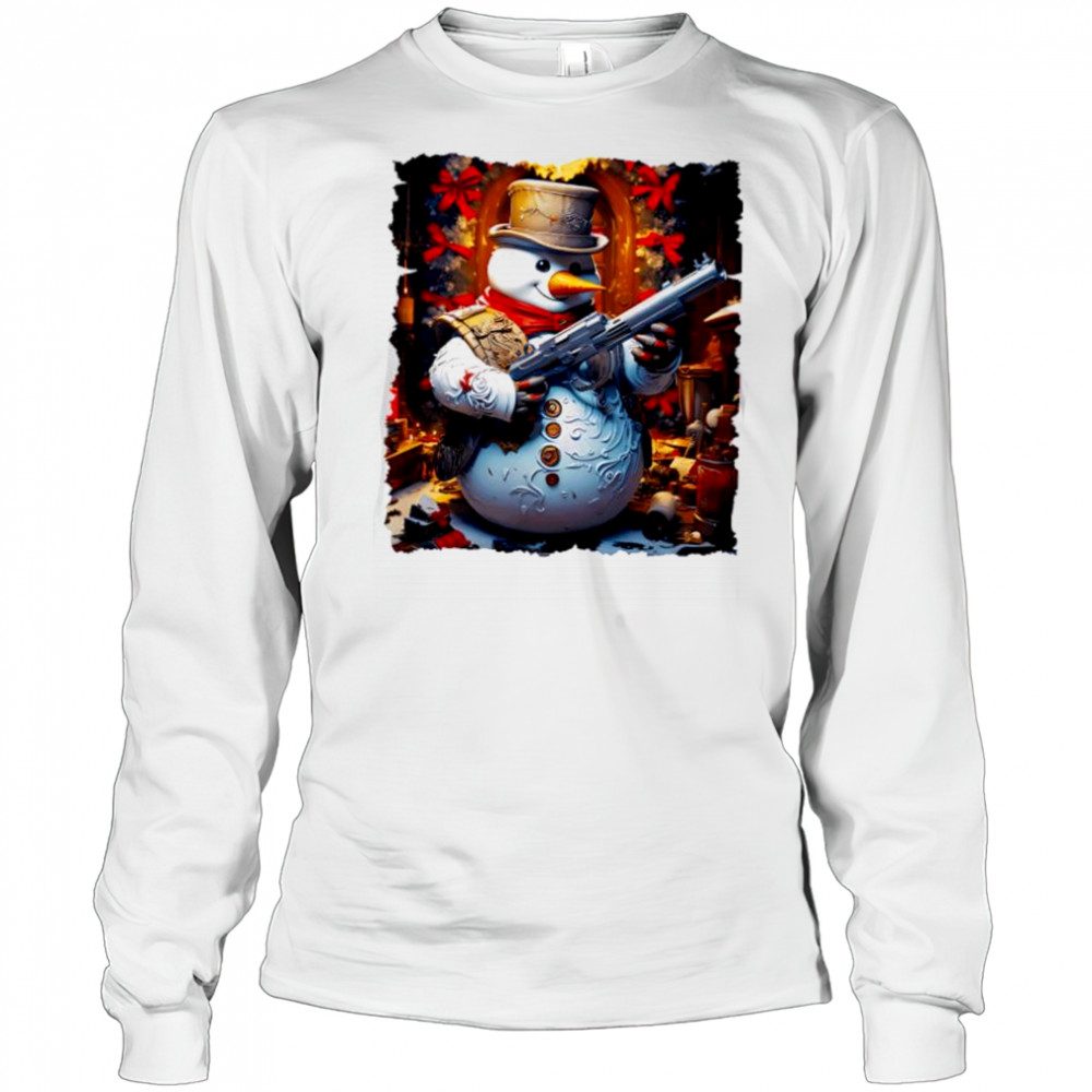 Frosty the Gangster Short Sleeve Performance shirt Long Sleeved