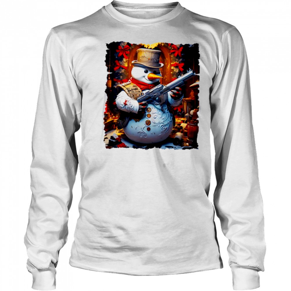 Frosty the Gangster Short Sleeve Performance shirt Long Sleeved