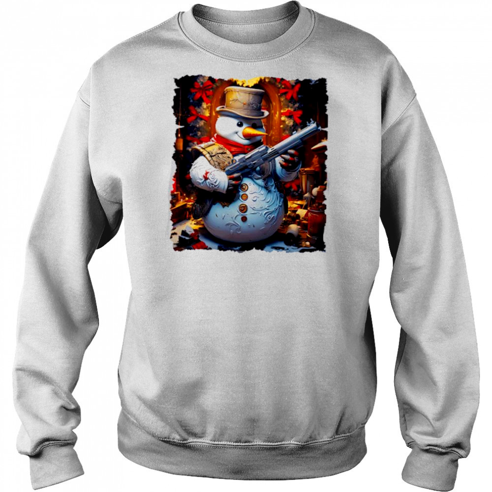 Frosty the Gangster Short Sleeve Performance shirt Hoodie