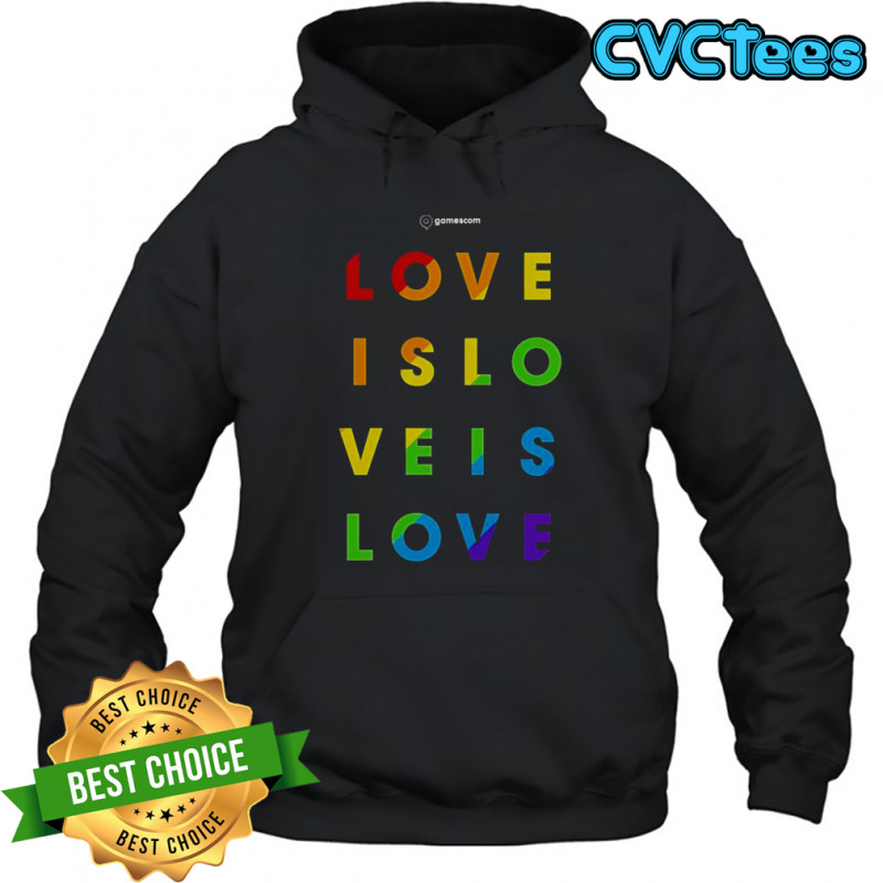 Gamescom Love Is Love Pride T-Shirt Hoodie