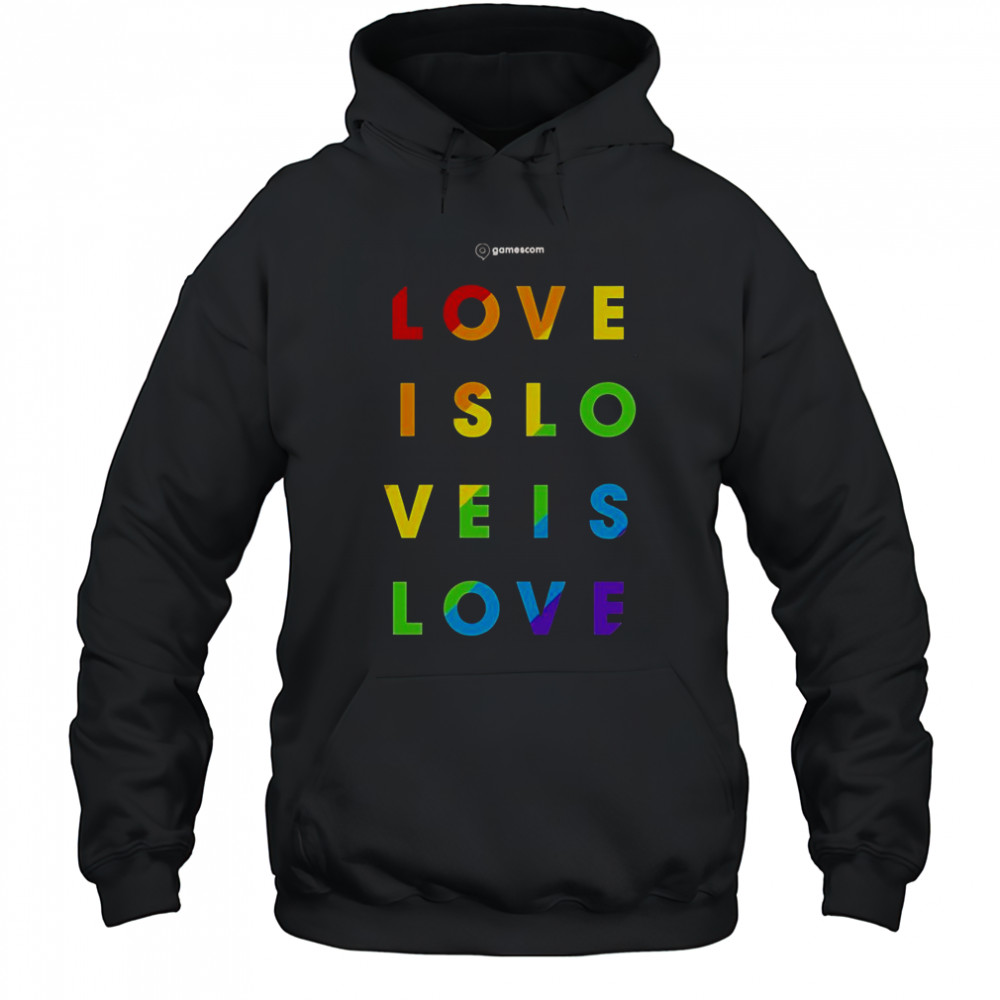 Gamescom Love Is Love Pride T-Shirt Hoodie