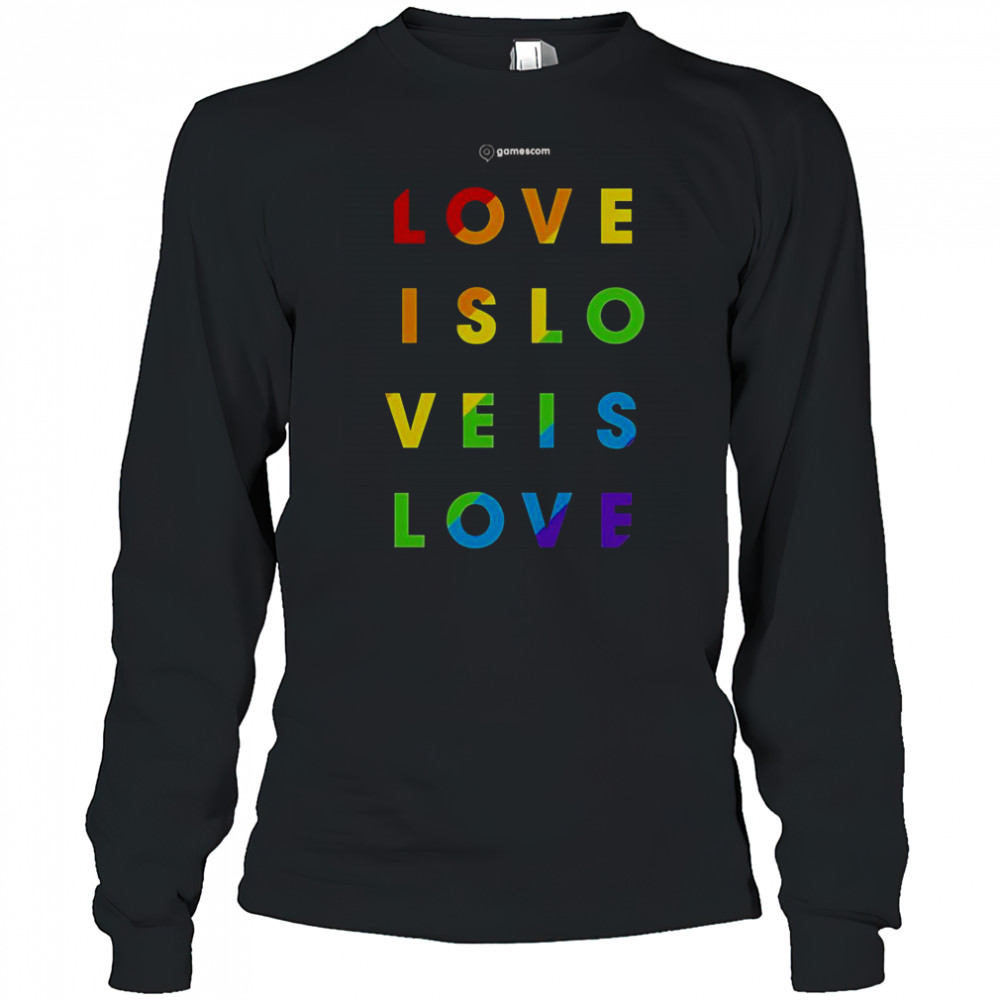 Gamescom Love Is Love Pride T-Shirt Long Sleeved