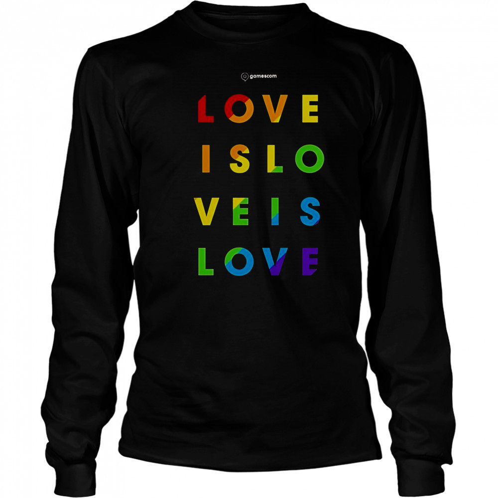 Gamescom Love Is Love Pride T-Shirt Long Sleeved
