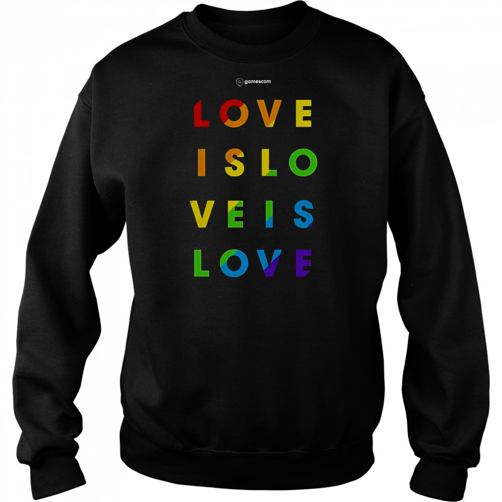 Gamescom Love Is Love Pride T-Shirt Hoodie