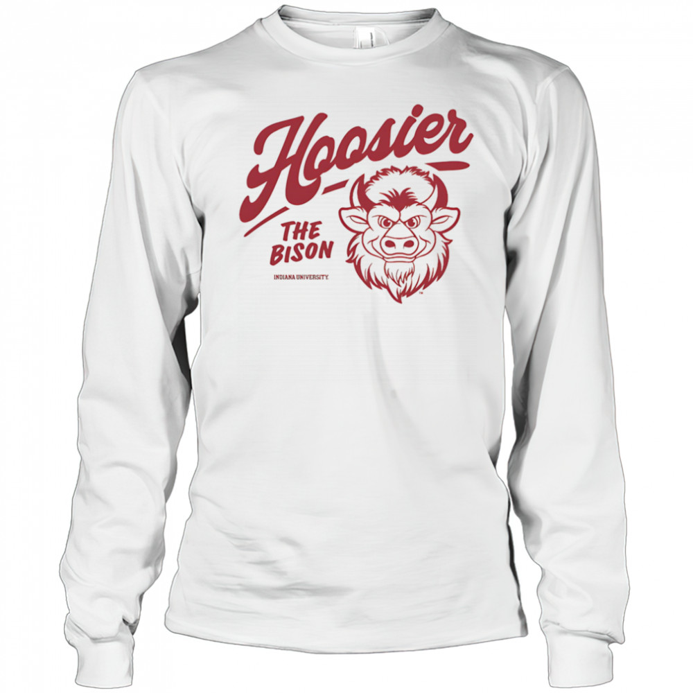 IU Hoosier the Bison 2025 mascot shirt Long Sleeved
