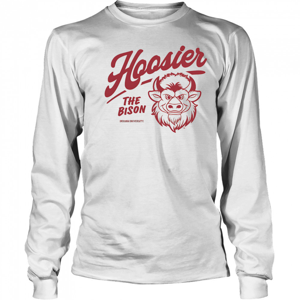 IU Hoosier the Bison 2025 mascot shirt Long Sleeved