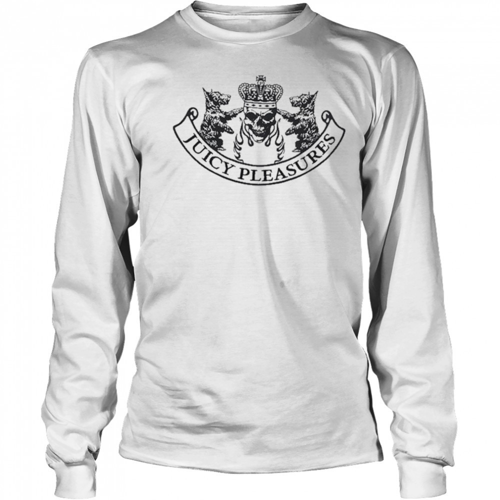 Juicy Pleasures Skull Crest T-shirt Long Sleeved