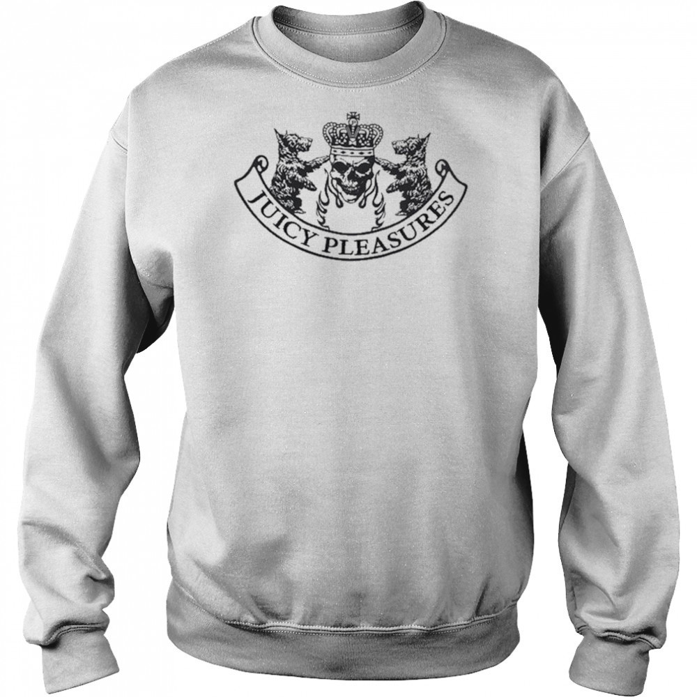 Juicy Pleasures Skull Crest T-shirt Hoodie