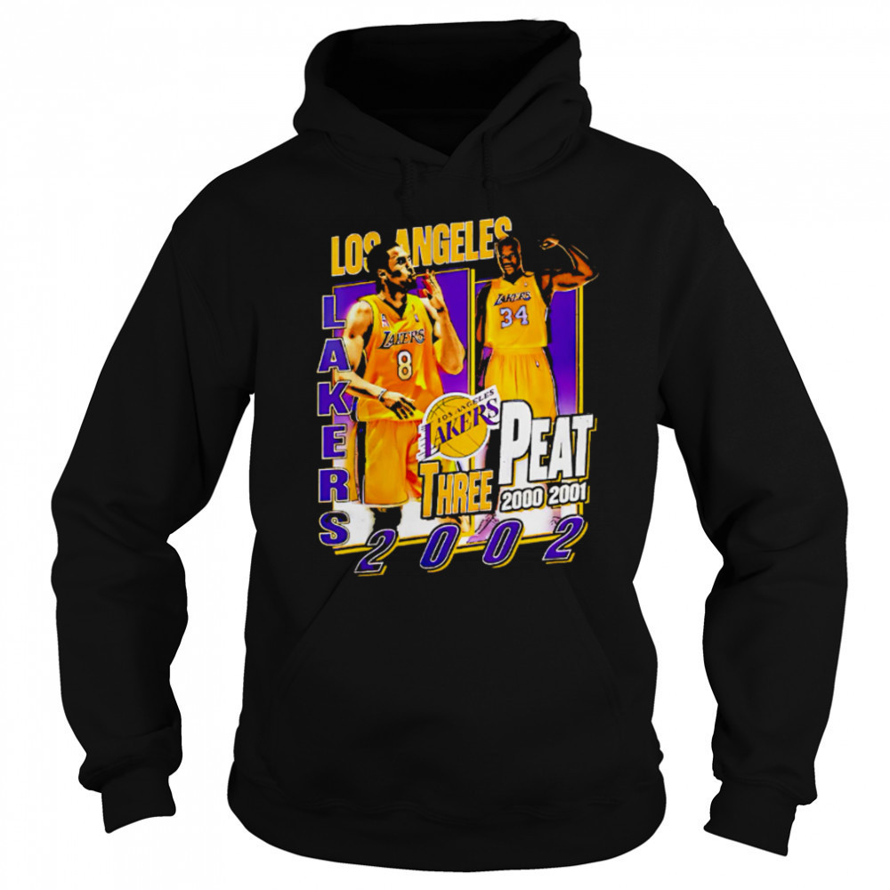 Los Angeles Lakers three Peat 2000-200-2002 Kobe and Shaq shirt Sweatshirt