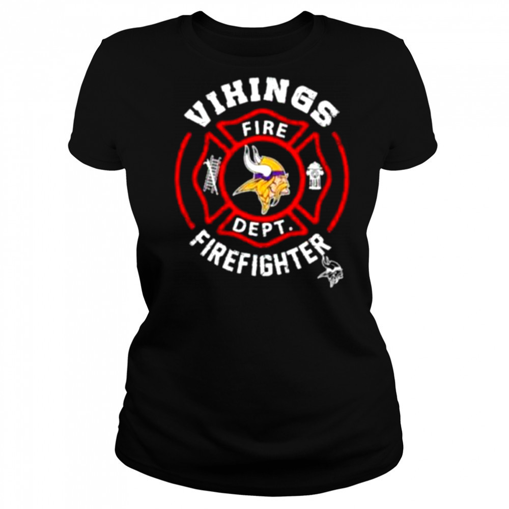 NFL Minnesota Vikings Football Team Fire Fighter Shirt Women's T-shirt