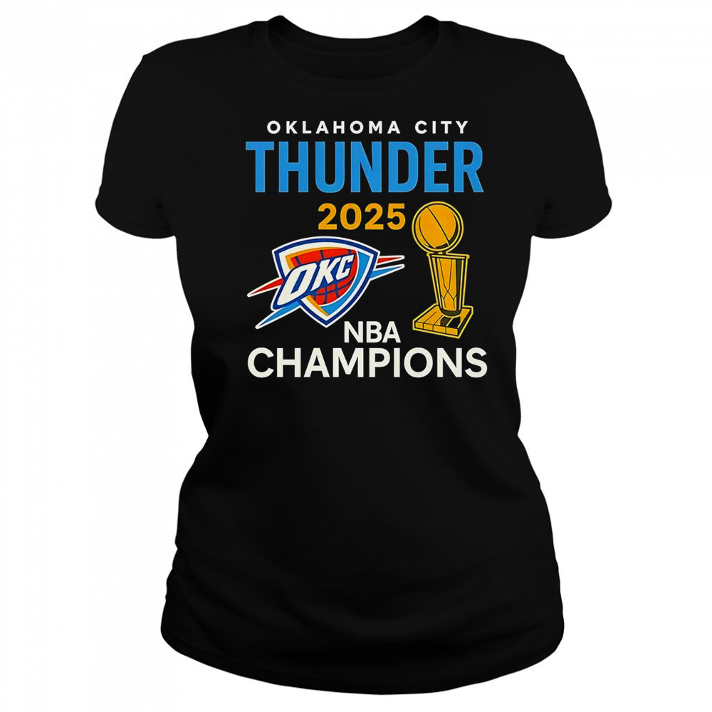 OKC Thunder 2025 NBA Champions Trophy Classic T-Shirt Women's T-shirt