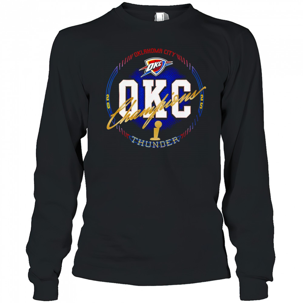 Oklahoma City Thunder 2025 NBA Finals Champions All Access T-Shirt Long Sleeved
