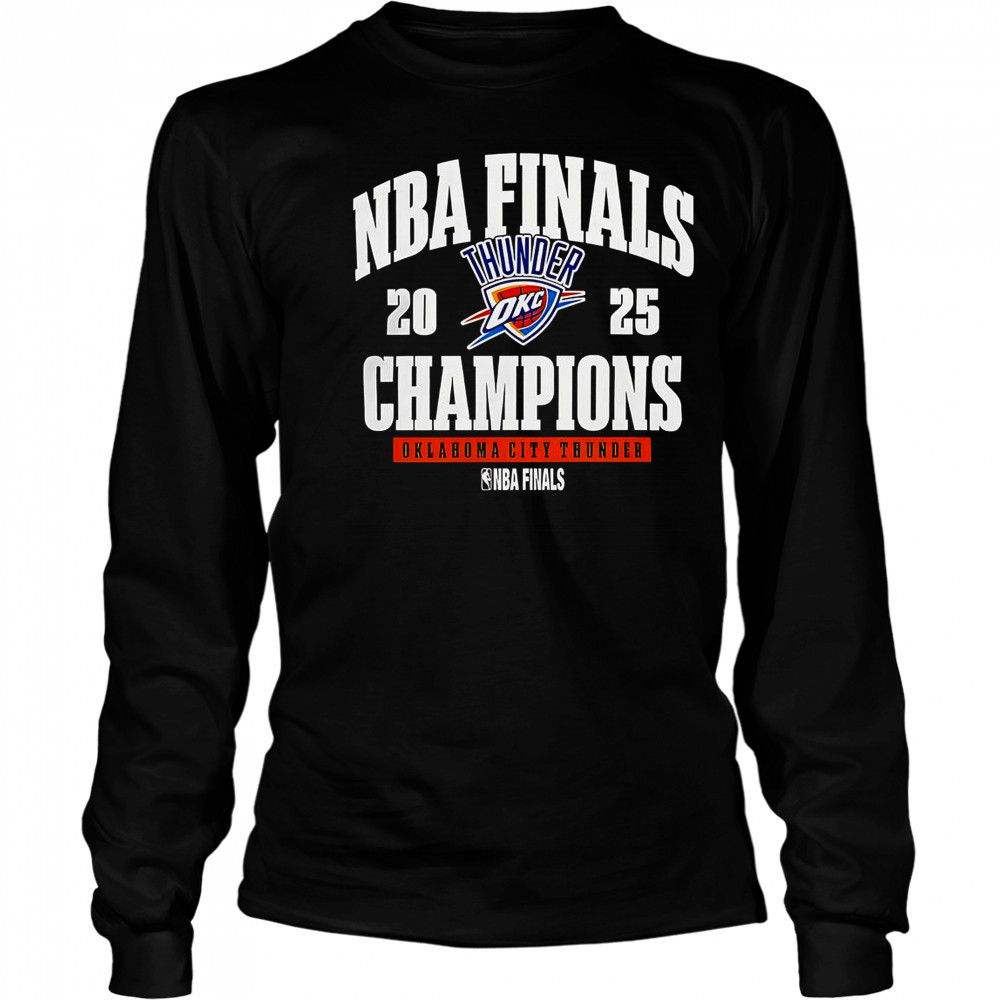 Oklahoma City Thunder 2025 NBA Finals Champions T-Shirt Long Sleeved
