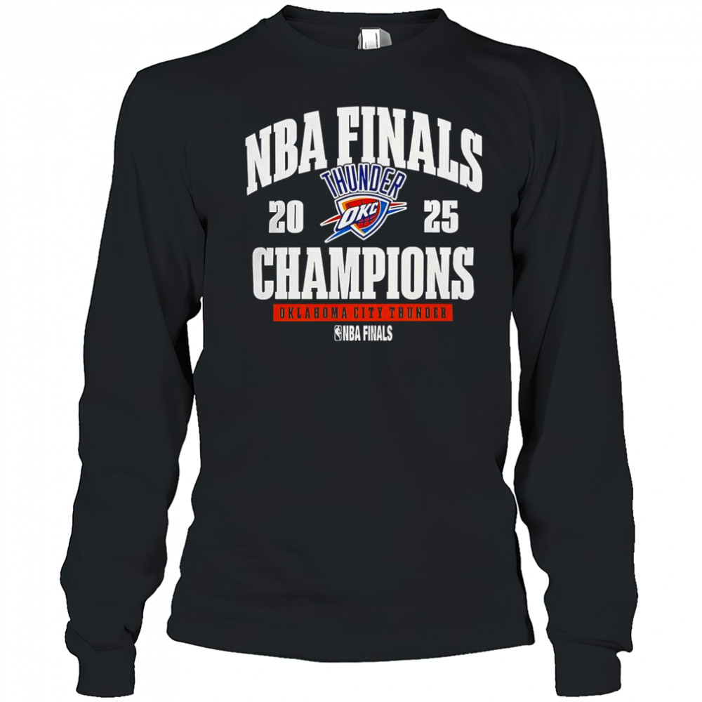 Oklahoma City Thunder 2025 NBA Finals Champions T-Shirt Long Sleeved