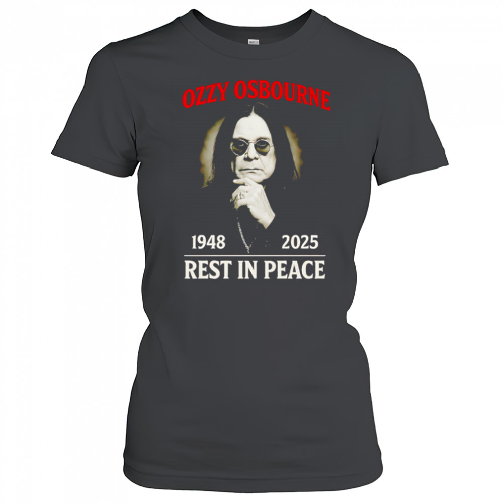 Ozzy Osbourne 1948-2025 Tribute Shirt Rest In Peace Prince Of Darkness shirt Women's T-shirt