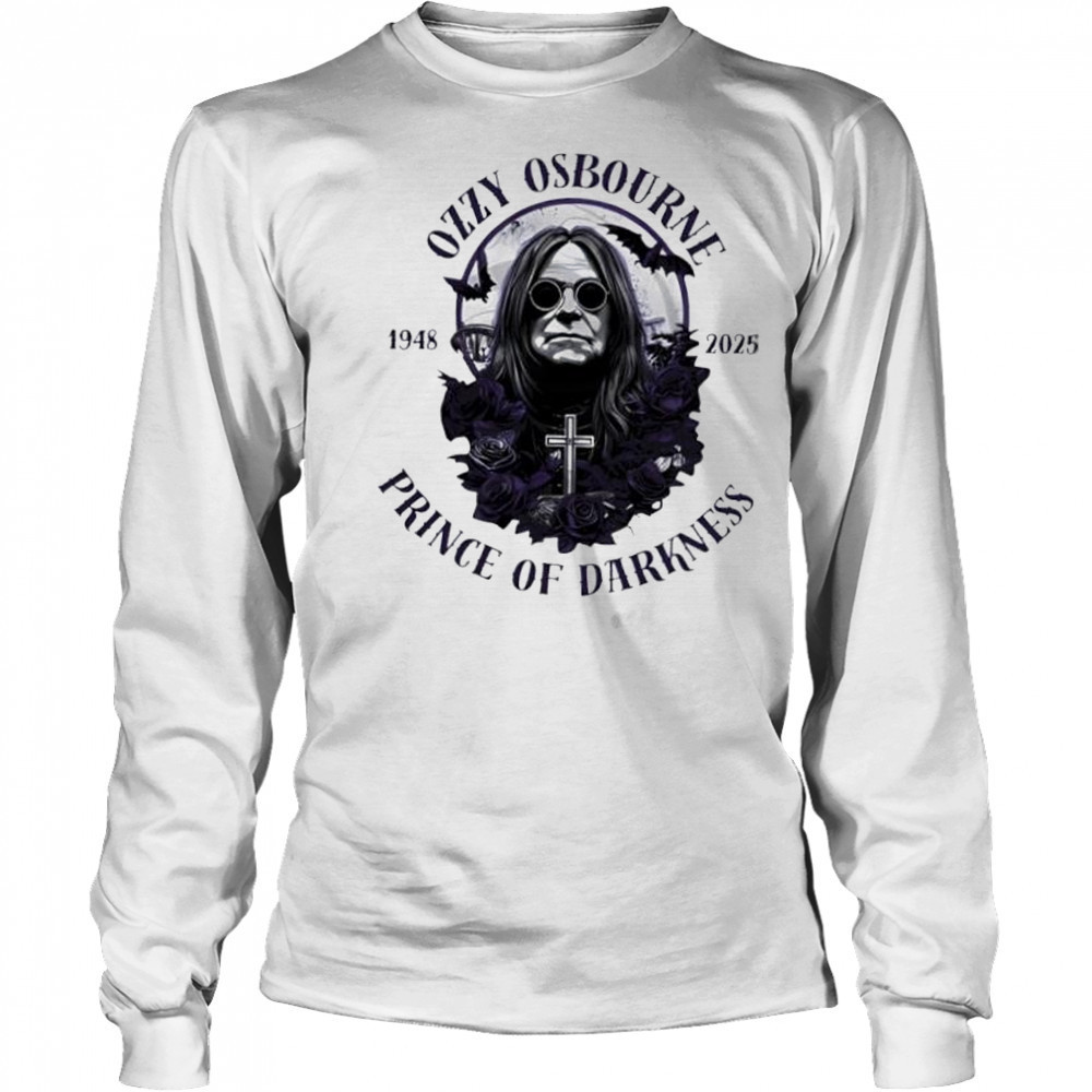 Ozzy osbourne memorial ozzy osbourne death shirt Long Sleeved