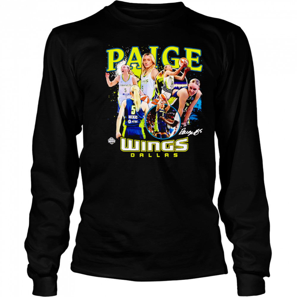 Paige Bueckers Dallas Wings WNBA All-Star signature shirt Long Sleeved