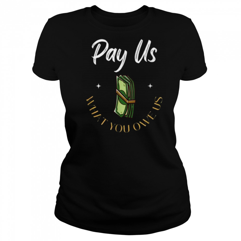 Pay Us What You Owe Us, Support Womens Ball Basketball Gifts Shirt Women's T-shirt