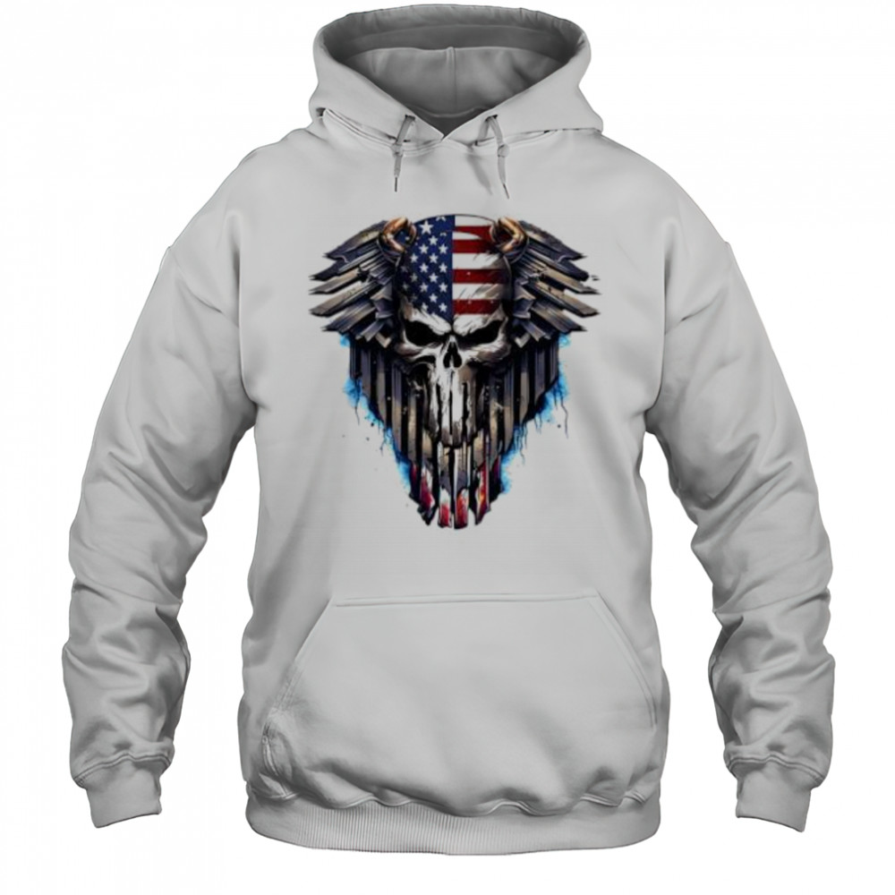 Punisher Eagle Short Sleeve Performance shirt Hoodie