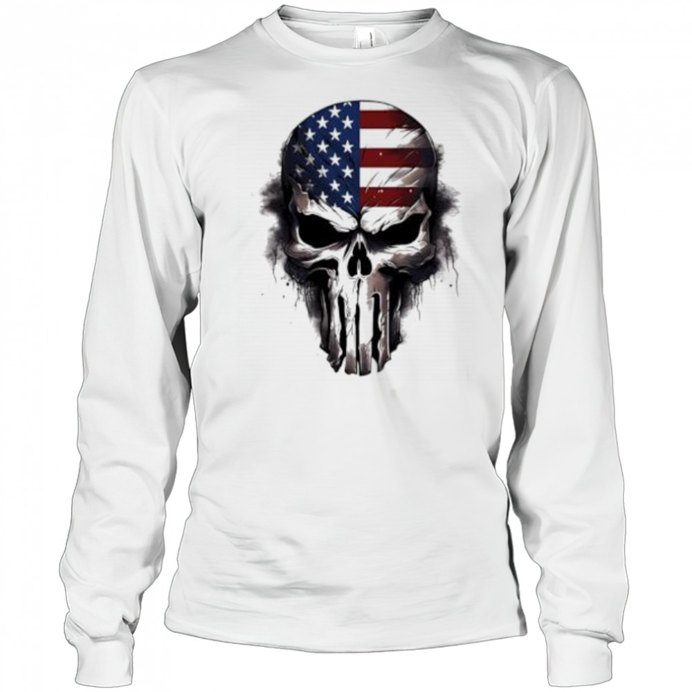 Punisher Flag Short Sleeve Performance shirt Long Sleeved