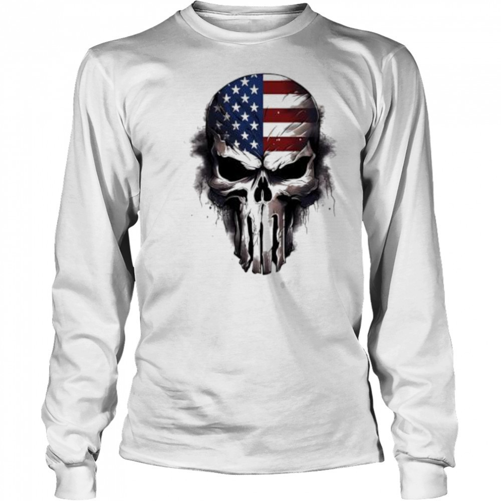 Punisher Flag Short Sleeve Performance shirt Long Sleeved