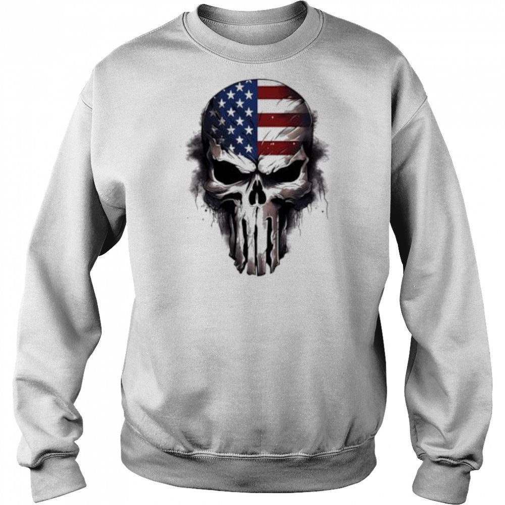 Punisher Flag Short Sleeve Performance shirt Hoodie