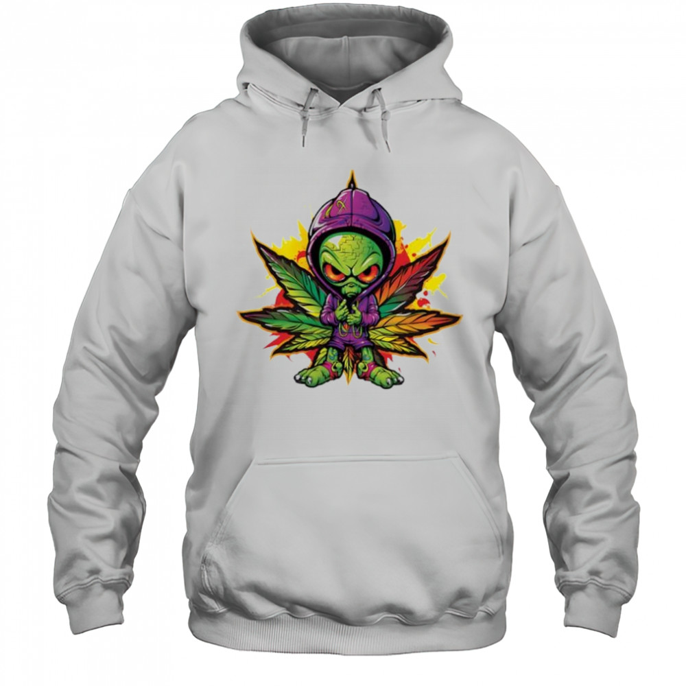 Purple Alien Haze Short Sleeve Performance shirt Hoodie