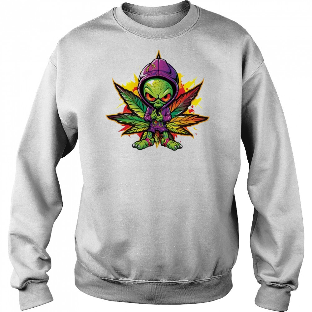 Purple Alien Haze Short Sleeve Performance shirt Hoodie