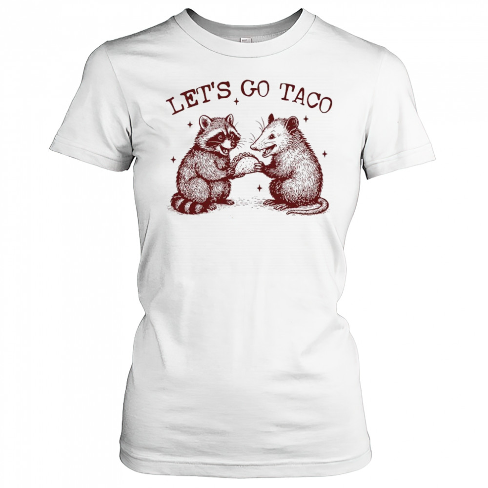 Raccoon and Possum Let’s go Taco shirt Women's T-shirt
