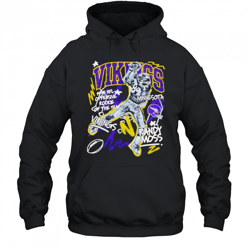 Randy Moss Minnesota Vikings chalked up player graphic shirt Hoodie