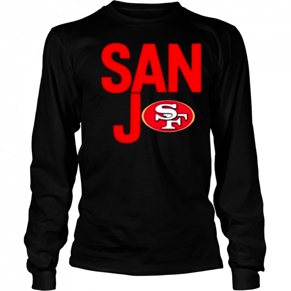 San Jo San Francisco 49ers logo shirt Long Sleeved