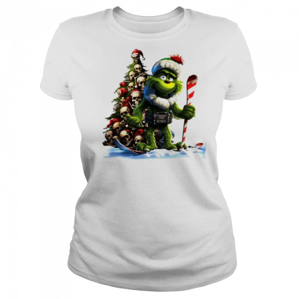 Skull Grinch Short Sleeve Performance shirt Women's T-shirt