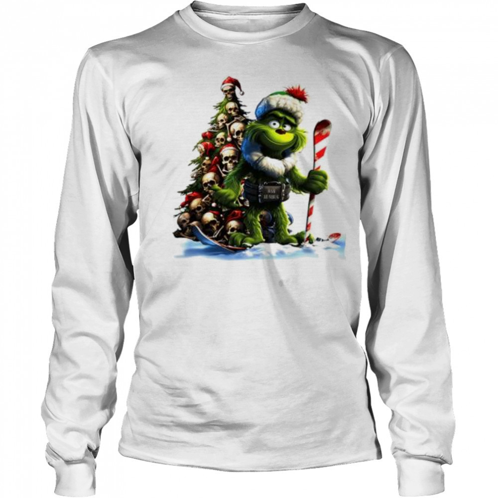 Skull Grinch Short Sleeve Performance shirt Long Sleeved