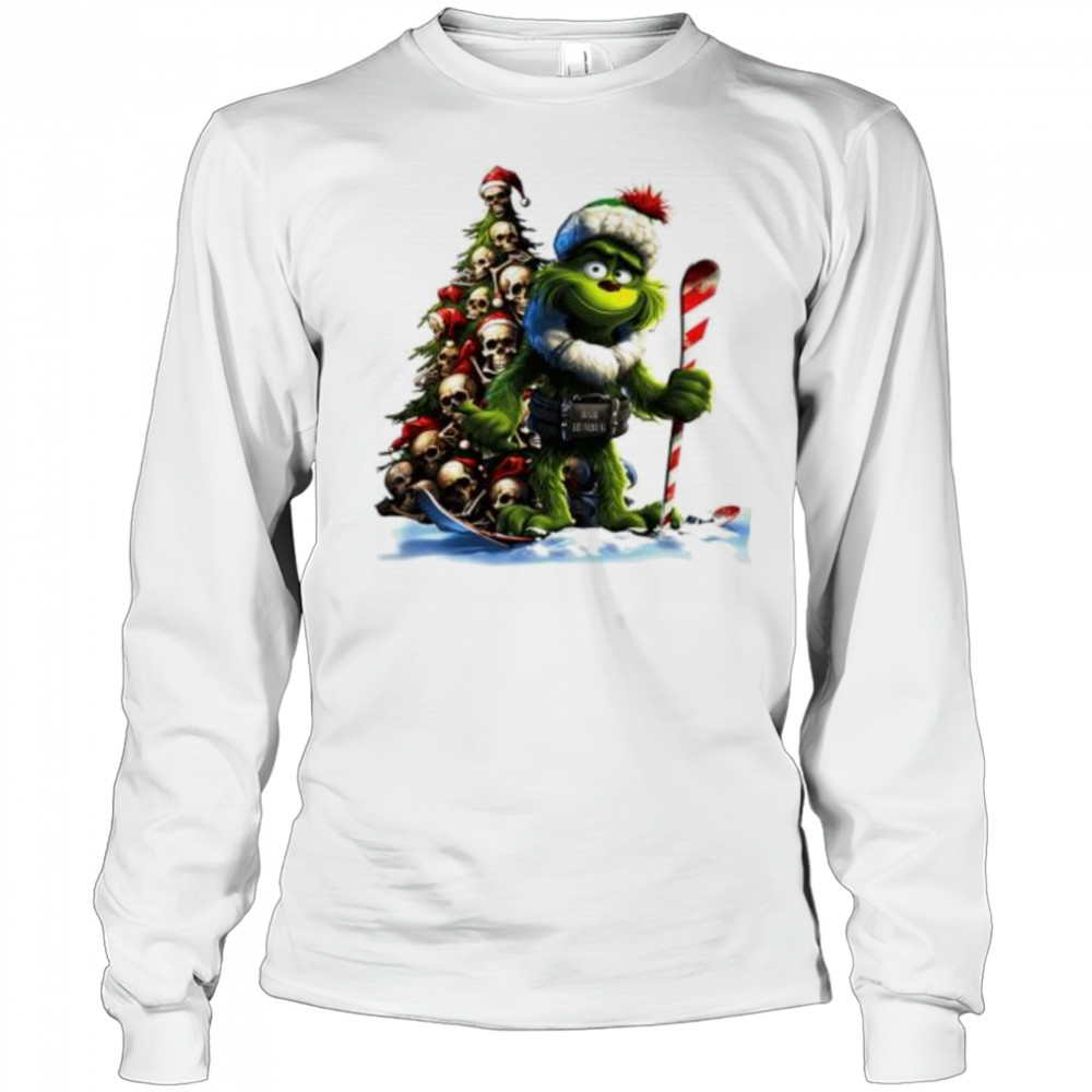Skull Grinch Short Sleeve Performance shirt Long Sleeved