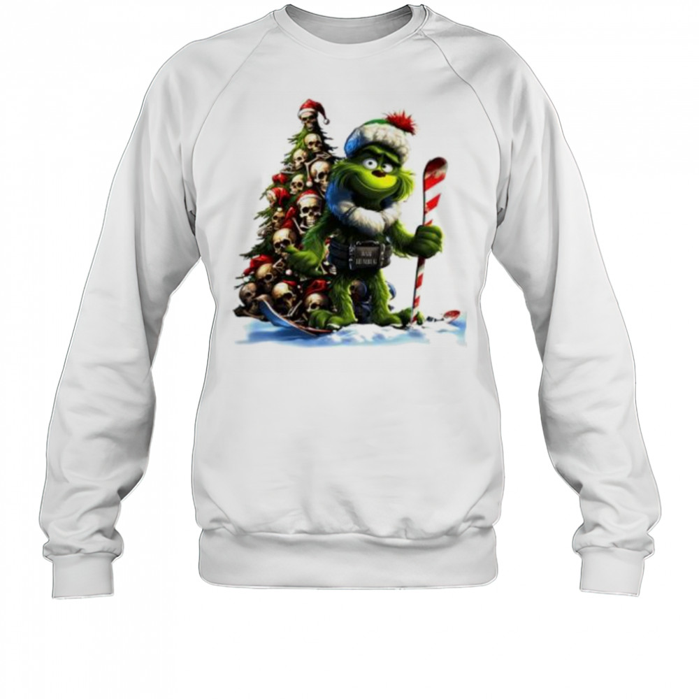 Skull Grinch Short Sleeve Performance shirt Sweatshirt