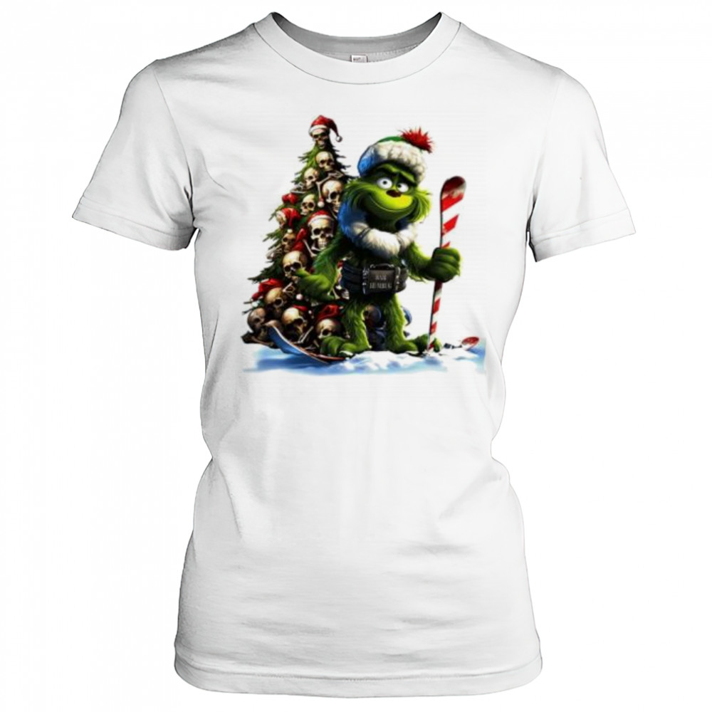 Skull Grinch Short Sleeve Performance shirt Women's T-shirt