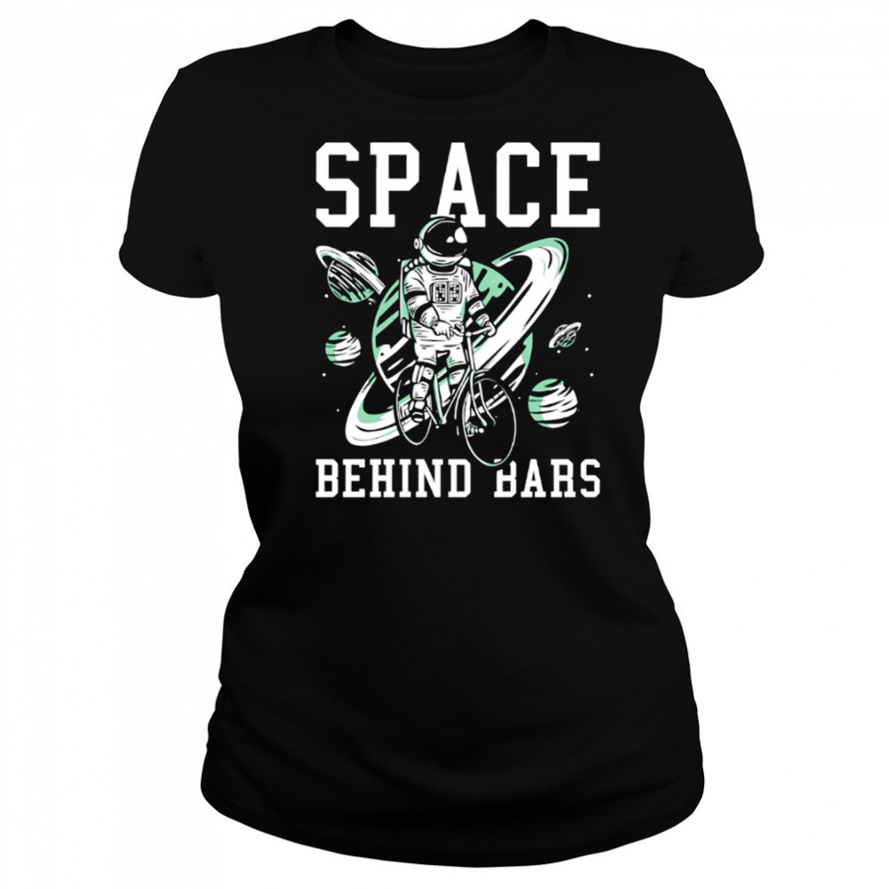 Space Behind Bars Bicycle Astronaut Graphic shirt Women's T-shirt