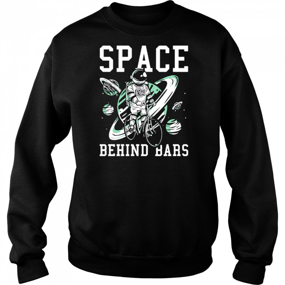 Space Behind Bars Bicycle Astronaut Graphic shirt Hoodie
