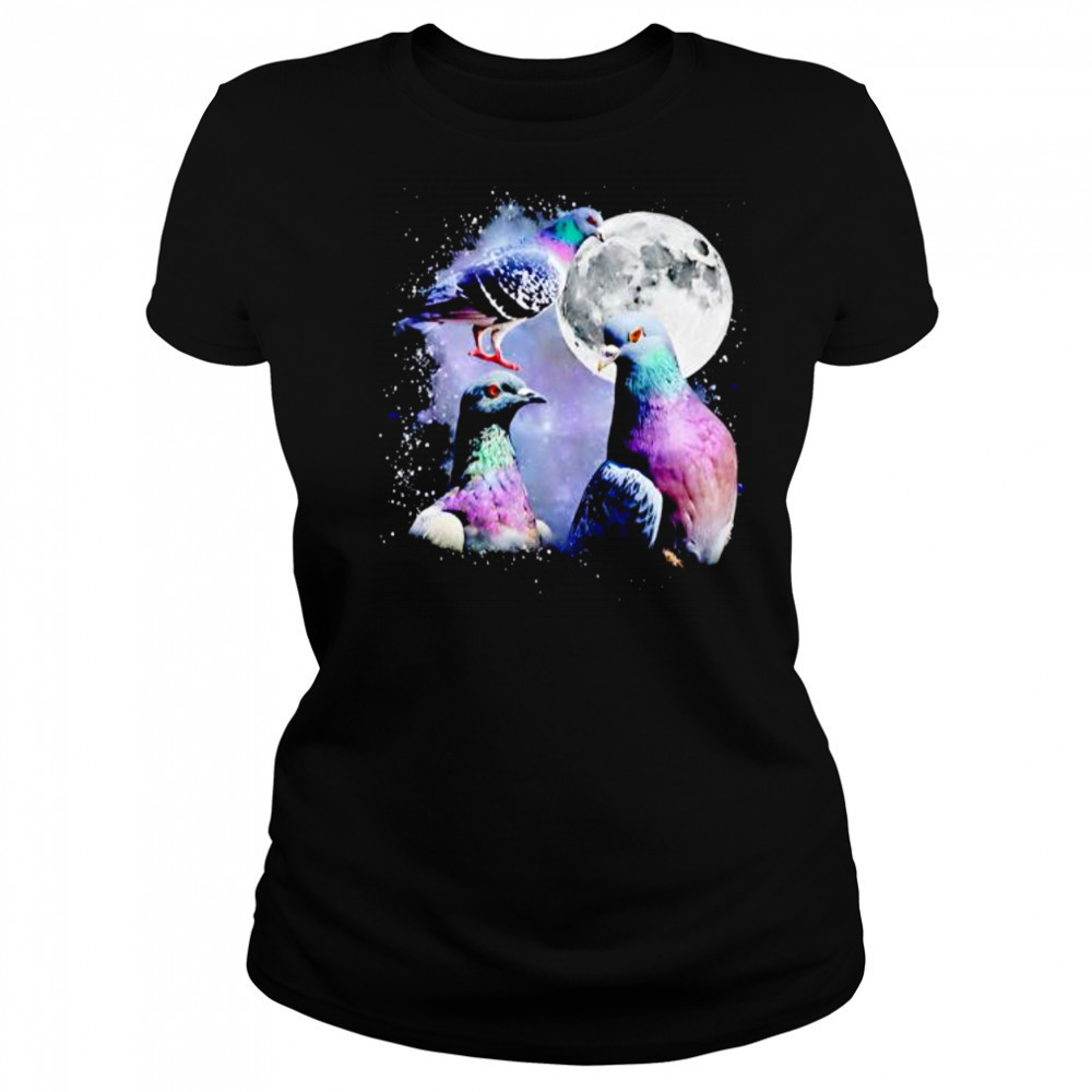Three pigeon moon shirt Women's T-shirt