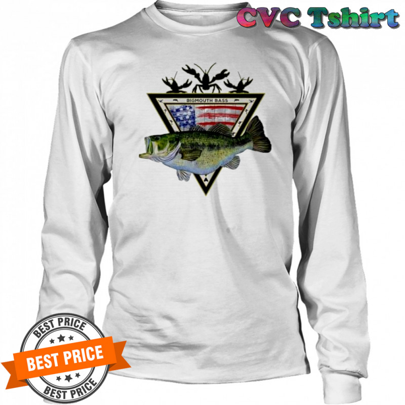 American Largemouth Bas Performance Seagrass shirt Long Sleeved