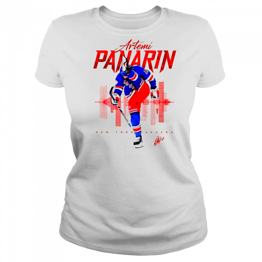 Artemi Panarin New York Rangers skyline signature shirt Women's T-shirt