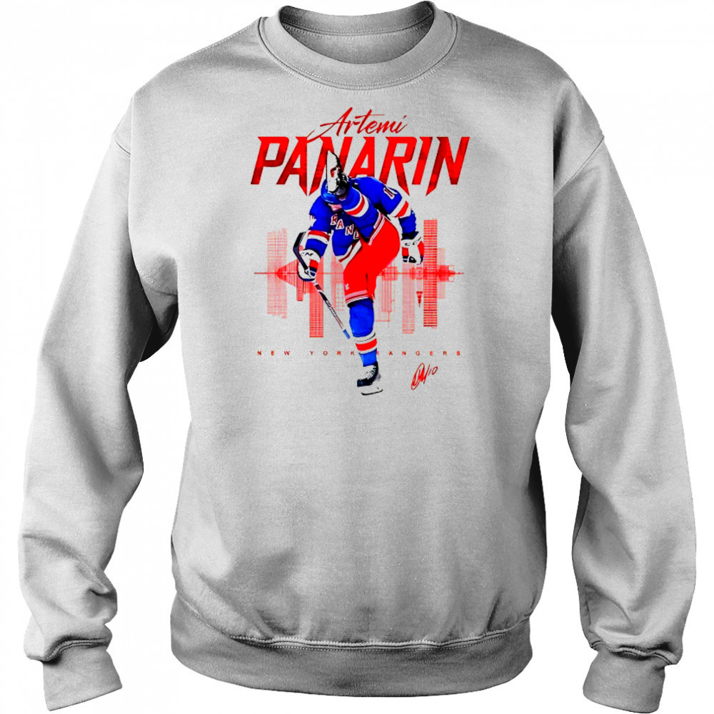 Artemi Panarin New York Rangers skyline signature shirt Hoodie