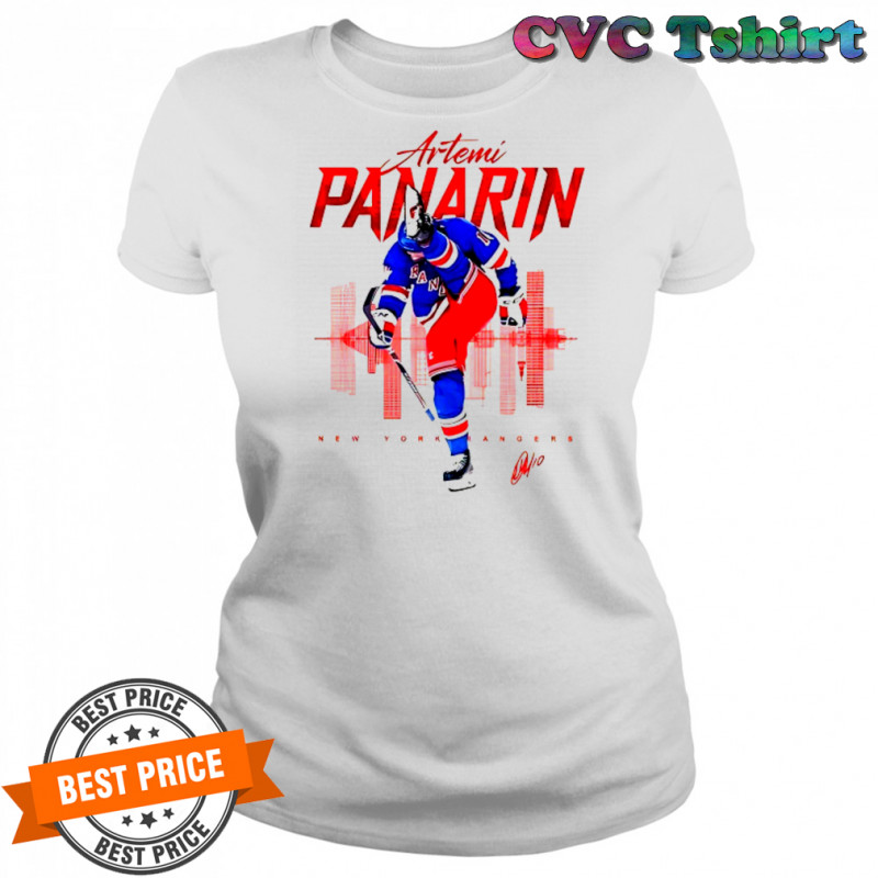 Artemi Panarin New York Rangers skyline signature shirt Women's T-shirt