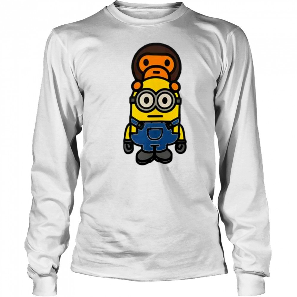 BAPE monkey x Minions shirt Long Sleeved