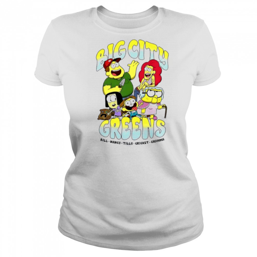 Big City Greens Bill Nancy Tilly Cricket Gramma cartoon shirt Women's T-shirt