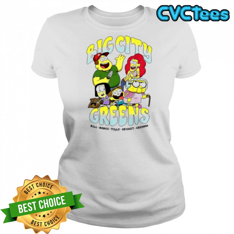 Big City Greens Bill Nancy Tilly Cricket Gramma cartoon shirt Women's T-shirt
