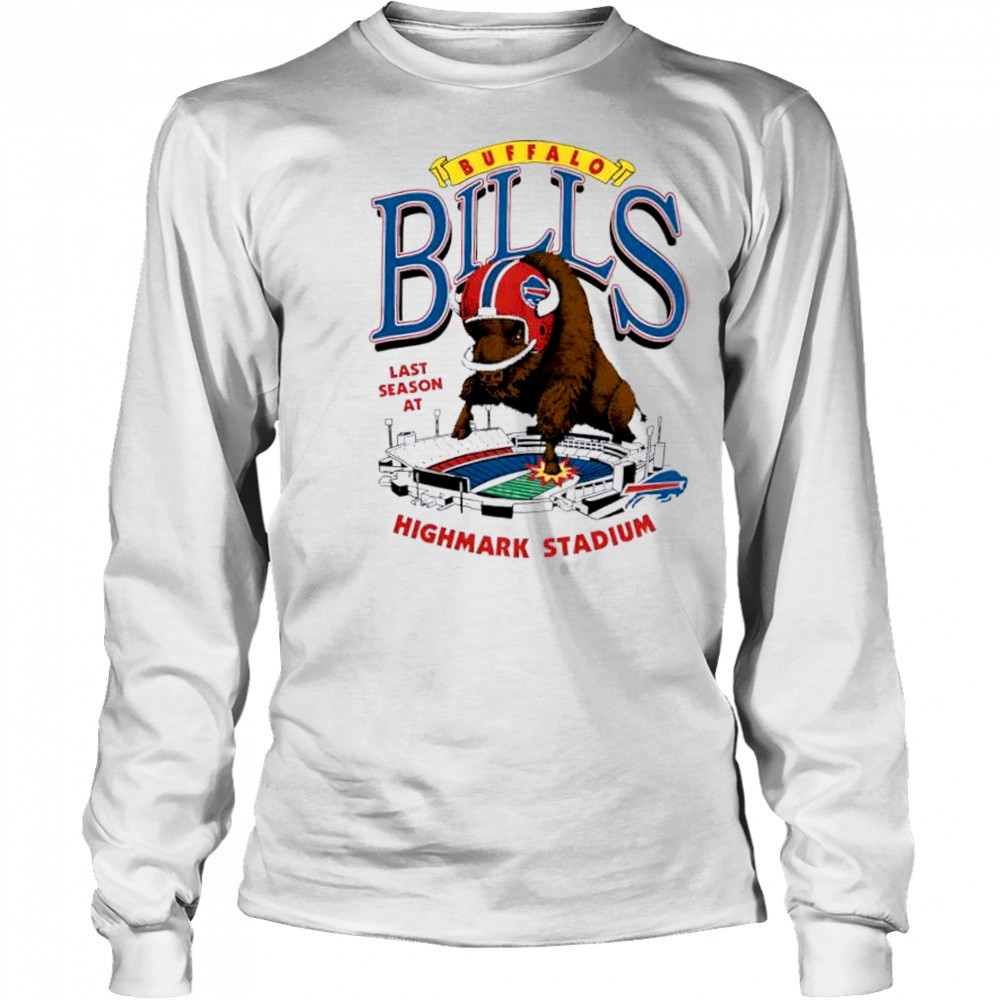 Buffalo Bills Homage Highmark Stadium Farewell Season Schedule mascot shirt Long Sleeved