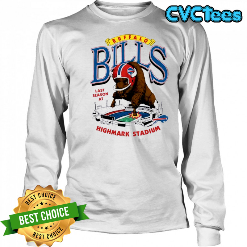 Buffalo Bills Homage Highmark Stadium Farewell Season Schedule mascot shirt Long Sleeved