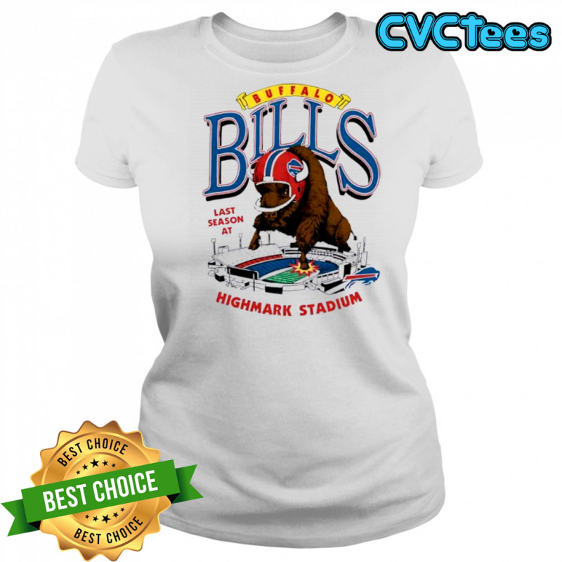 Buffalo Bills Homage Highmark Stadium Farewell Season Schedule mascot shirt Women's T-shirt