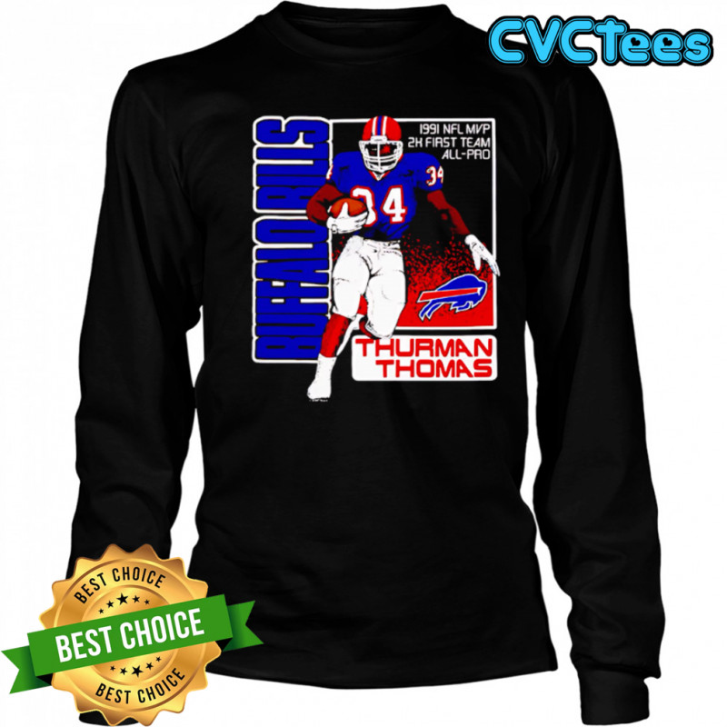 Buffalo Bills Homage Thurman Thomas Action shirt Long Sleeved